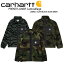 CARHARTT カーハート カモ フリース PRENTIS LINER camouflage プレンティス ライナー ボアフリース ジャケット ジップアップ カモフラージュ 迷彩 グリーン ブラック メンズ レディース ユニセックス CA21FWJAHS【中古】未使用品