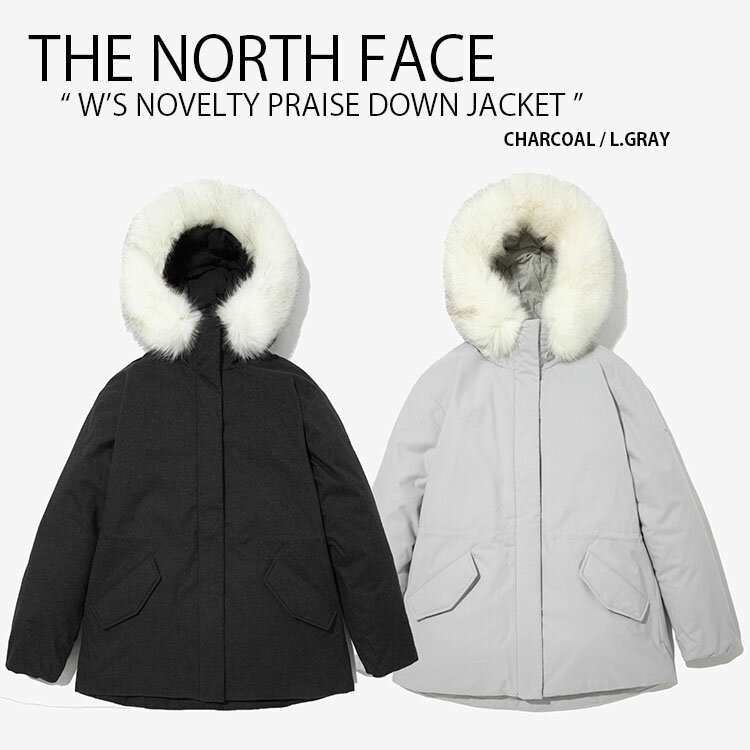 楽天larmoire -Interior and Goods-THE NORTH FACE ノースフェイス ダウンジャケット W'S NOVELTY PRAISE DOWN JACKET ノベルティ プライス ダウン ジャケット コート ドロップショルダー レディース チャコール グレー レディース NJ1DM88A NJ1DM88B【中古】未使用品