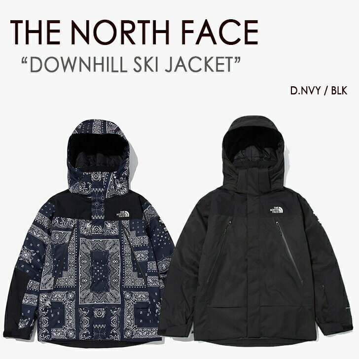 楽天larmoire -Interior and Goods-THE NORTH FACE ノースフェイス ジャケット DOWNHILL SKI JACKET ペイズリー ダウンヒル スキージャケット コーチジャケット フーディー フード パーカー ダークネイビー ブラック WHITE LABEL NJ2SM65/B【中古】未使用品