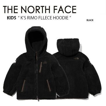 THE NORTH FACE ノースフェイス キッズ K'S RIMO FLEECE HOODIE リモ フリース フーディ フード パーカー ボアフリース モコモコ キッズ 男の子 女の子 子供用 ブラック NJ4FL53S【中古】未使用品