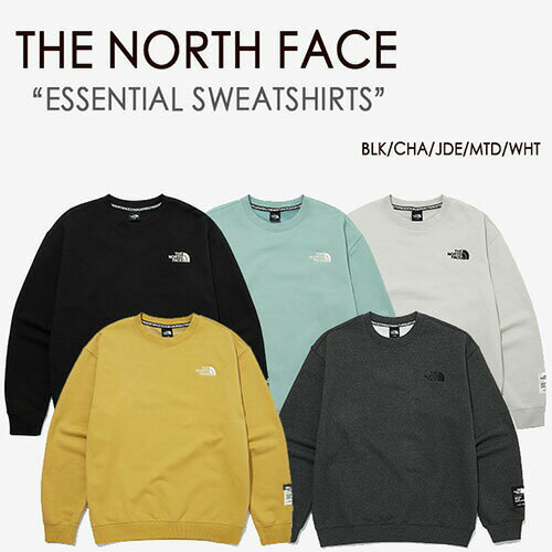 THE NORTH FACE ノースフェイス ESSENTIAL SWEATSHIRTS ホワイトレーベル スウェット トレーナー エッセンシャル WHITE LABEL ブラック ホワイト ジェイド マスタード メンズ レディース NM5MM52 A B C D【中古】未使用