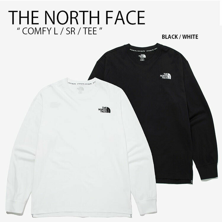 THE NORTH FACE ノースフェイス ロンT カットソー COMFY L/SR/TEE コンフィー Tシャツ 長袖 ロングスリーブ WHITELABELブラック ホワイト メンズ レディース 男女共用 男性用 女性用 NT7TM51J NT7TM51K【中古】未使用品