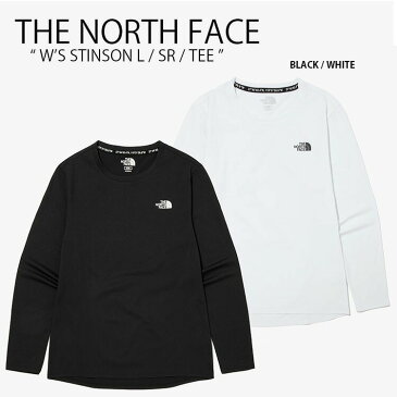 THE NORTH FACE ノースフェイス レディース ロンT STINSON L/SR/TEE スティンソン Tシャツ 長袖 ロングスリーブ カットソー WHITELABELブラック ホワイト ウィメンズ 女性用 NT7TM80J NT7TM80K【中古】未使用品