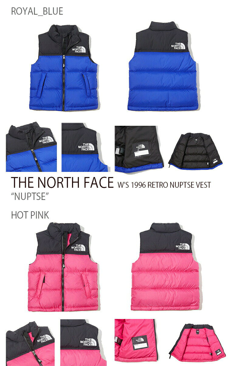 THE NORTH FACE ノースフェイス Y 1996 RETRO NUPTSE DOWN VEST ヌプシ ダウン ベスト キッズ KIDS ホットピンク ロイヤルブルー NV1DK59U NV1DK59T ベビー キッズ 男の子 女の子【中古】未使用品