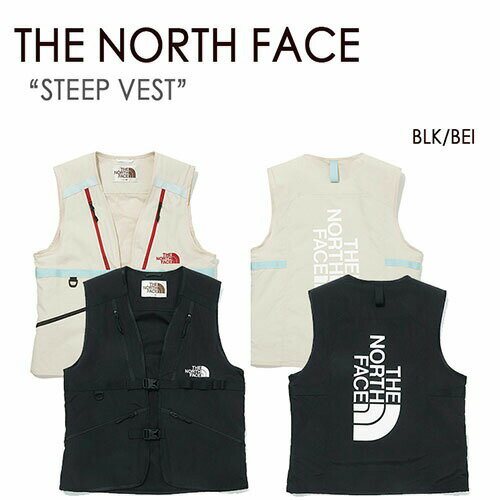 THE NORTH FACE ノースフェイス STEEP VEST ベスト メッシュ STEEP TECH スティープテック ブラック ベージュ NV4HM01J NV4HM01K メンズ レディース 男女共用 男性用 女性用【中古】未使用品