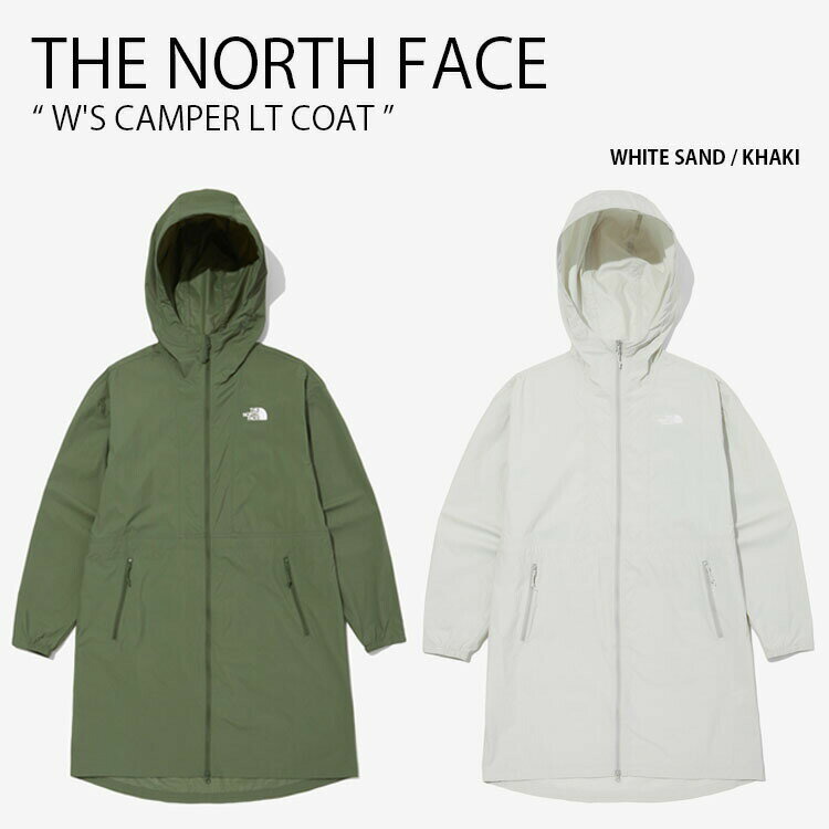 THE NORTH FACE ノースフェイス ミリタリーコート W 039 S CAMPER LT COAT キャンパー ライト コート マウンテンコート マウンテンパーカー ロング丈 ロングコート フード フーディ ロゴ レディース 女性用 NC3BN30A/B【中古】未使用品