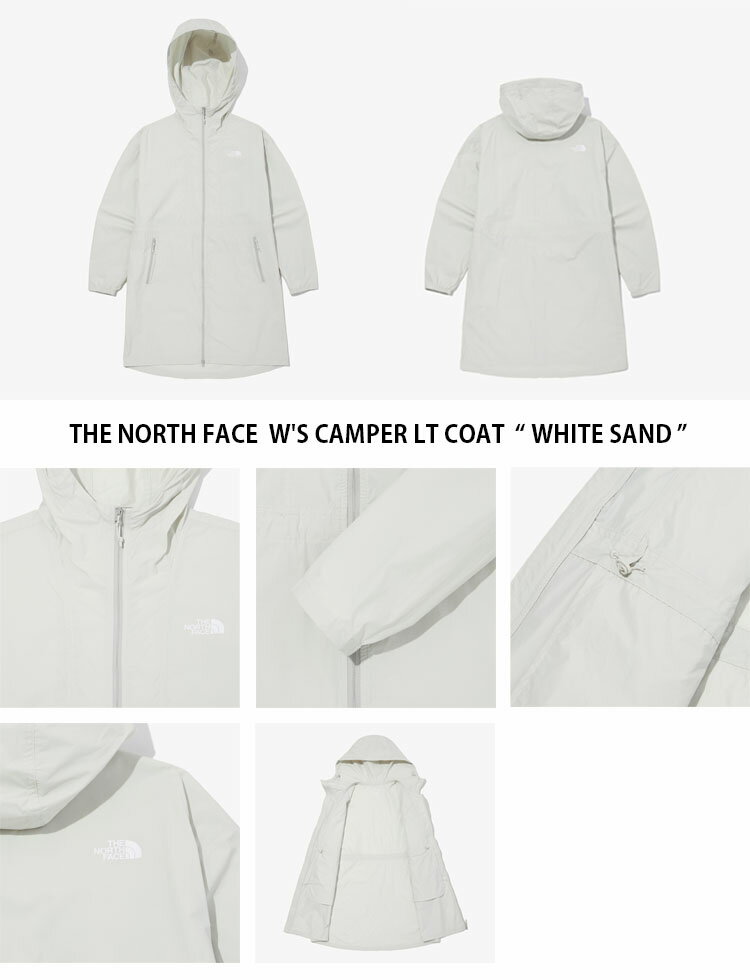 THE NORTH FACE ノースフェイス ミリタリーコート W'S CAMPER LT COAT キャンパー ライト コート マウンテンコート マウンテンパーカー ロング丈 ロングコート フード フーディ ロゴ レディース 女性用 NC3BN30A/B【中古】未使用品