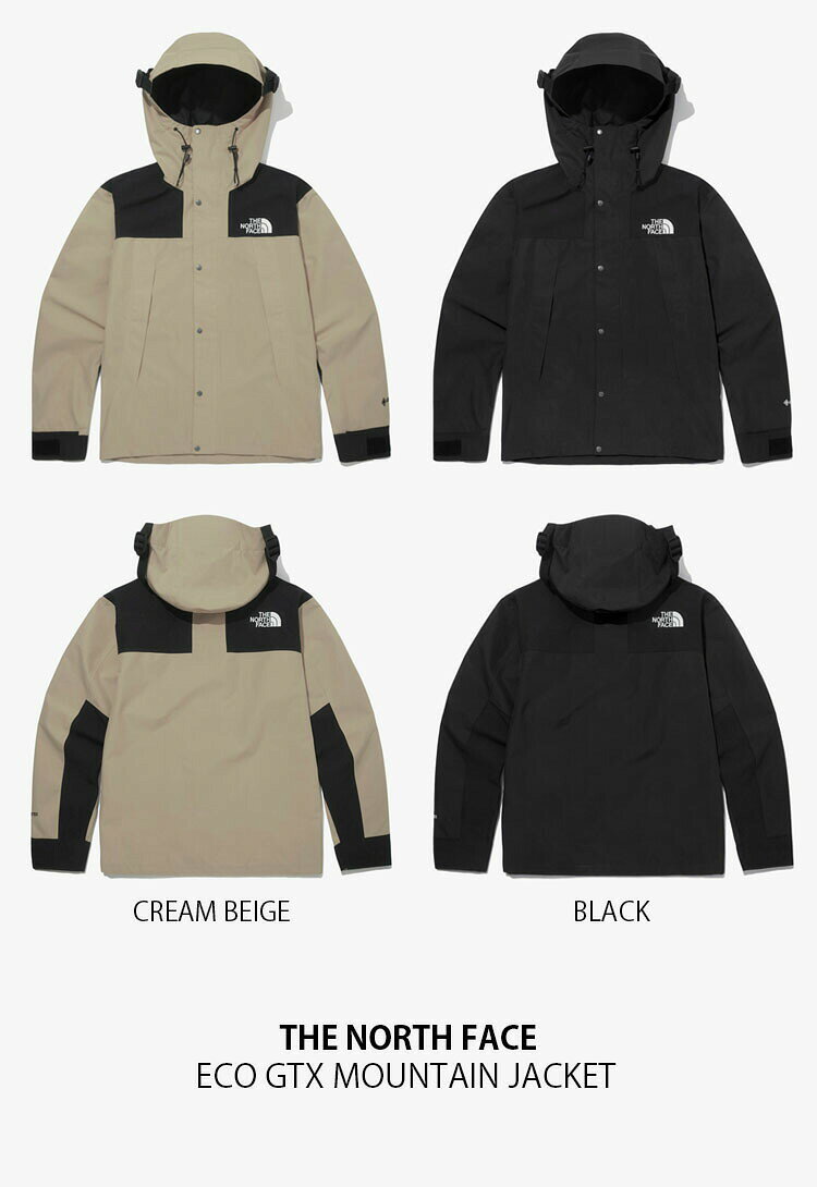 THE NORTH FACE ノースフェイス マウンテン ジャケット ECO GTX MOUNTAIN JACKET エコ ゴアテックス マウンテン ジャケット マウンテンパーカー ロゴ ベージュ ブラック メンズ レディース NJ2GN00A/B【中古】未使用品