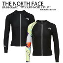 THE NORTH FACE ノースフェイス レディース ラッシュガード W 039 S SURF-MORE ZIP UP ジップアップ UVカット ハイネック 立ち襟 UVカット 長袖 ロングスリーブ 冷感素材 マリンスポーツ サーフィン NJ5JL32K/J【中古】未使用品