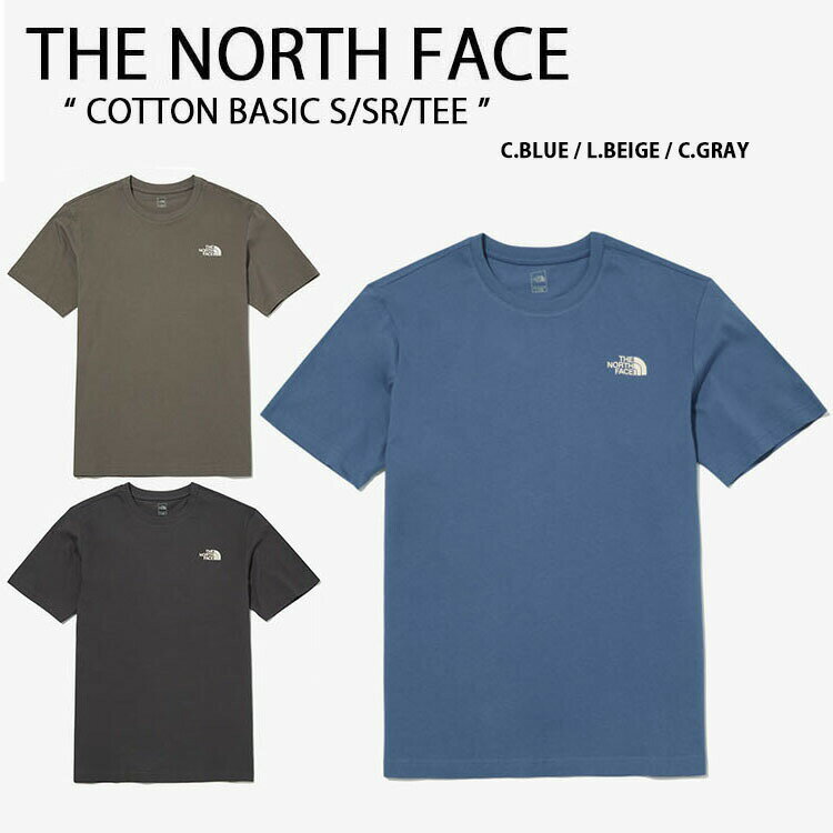 THE NORTH FACE ノースフェイス Tシャツ カットソー COTTON BASIC S/SR/TEE コットン ベーシック ボックスロゴ タグ 半袖 ショートスリーブ ロゴ ティーシャツ ブラック グレー ホワイト NT7UN04C/H/I未使用品