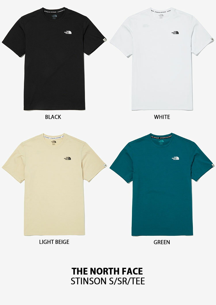 THE NORTH FACE ノースフェイス Tシャツ カットソー STINSON S/SR/TEE スティンソン ボックスロゴ タグ 半袖 ショートスリーブ ロゴ ティーシャツ WHITELABEL ブラック ホワイト ベージュ グリーン メンズ レディース NT7UN09K/J/L/M【中古】未使用品