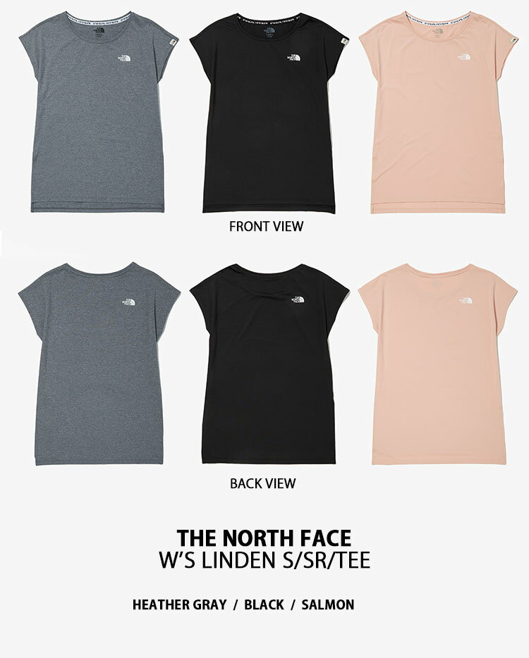 【ポイント2倍】THE NORTH FACE ノースフェイス レディース Tシャツ W'S LINDEN S/SR/TEE カットソー フレンチスリーブ リンデン クルーネック 半袖 ロゴ ショートスリーブ ノースリーブ WHITELABEL 女性用 NT7UN31J/K/L【中古】未使用品