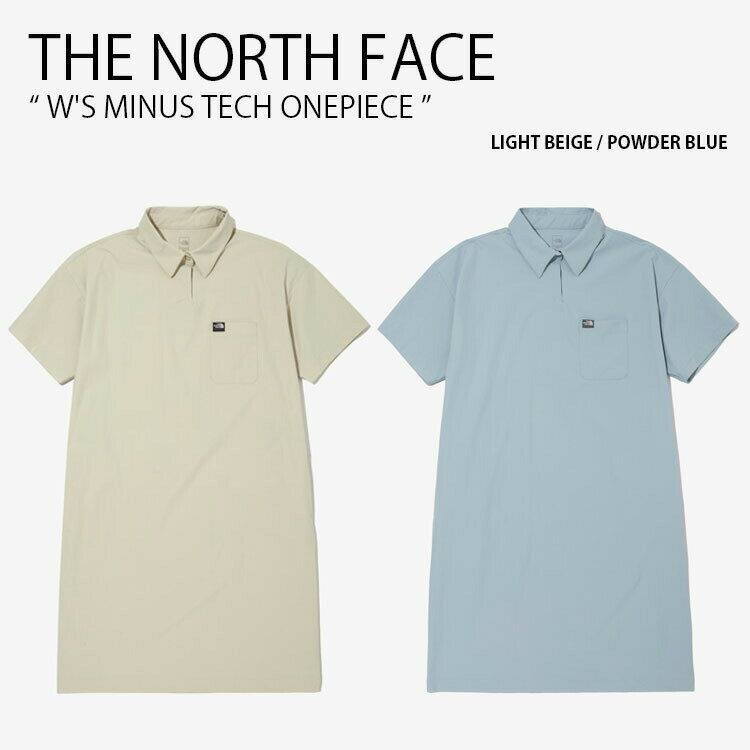 THE NORTH FACE ノースフェイス レディース ワンピース W'S MINUS TECH ONEPIECE マイナステック シャツワンピース シャツワンピ ウーブンシャツ ショートスリーブ 半袖 ひざ下丈 ルーズフィット 女性用 NT7ZN30A/B【中古】未使用品のサムネイル