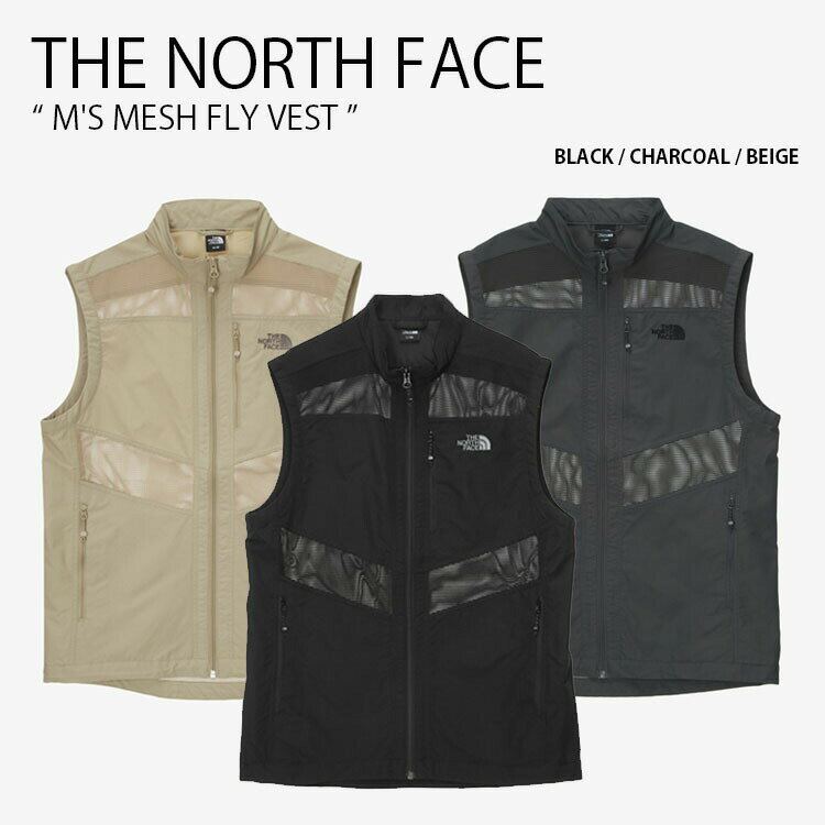 THE NORTH FACE ノースフェイス ベスト ジレ M'S MESH FLY VEST メッシュ フライ アウトドア ロゴ ストリート ベストジャケット ジレベスト アウトドアベスト メッシュベスト メンズ レディース NV3BN03A/B/C【中古】未使用品のサムネイル