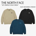 THE NORTH FACE ノースフェイス スウェット M'S SIMPLE LOGO CREW シンプル ロゴ クルー トレーナー 長袖 カットソー スウェ...