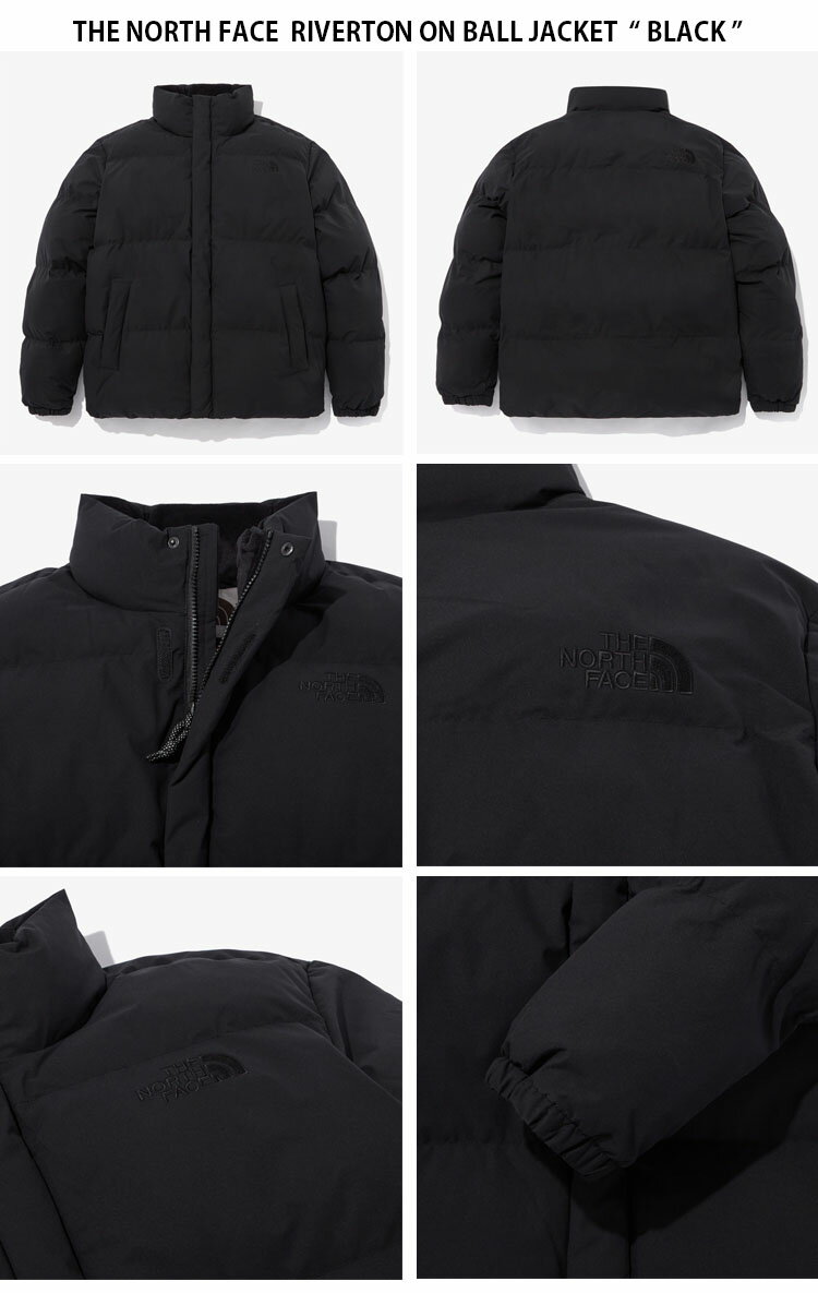 THE NORTH FACE ノースフェイス パディングジャケット RIVERTON ON BALL JACKET リバートン オン ボール ジャケット ジップアップ ロゴ カジュアル ストリート ブラック ホワイト ブラウン グレー WHITELABEL 男性用 女性用 男女共用 NJ3NN52J/L/M/N【中古】未使用品 2