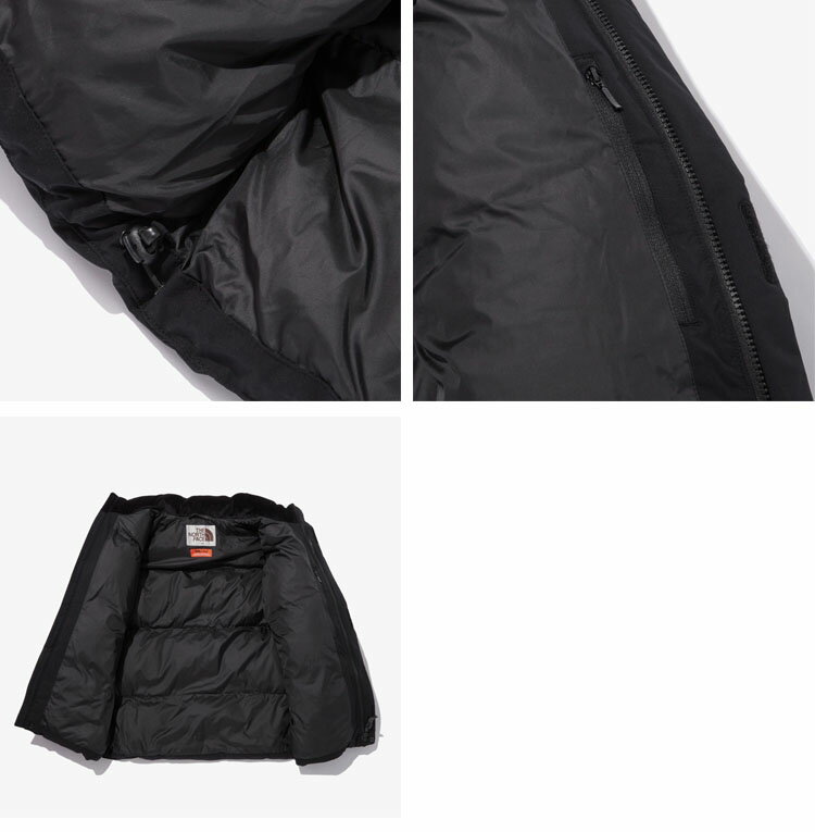 THE NORTH FACE ノースフェイス パディングジャケット RIVERTON ON BALL JACKET リバートン オン ボール ジャケット ジップアップ ロゴ カジュアル ストリート ブラック ホワイト ブラウン グレー WHITELABEL 男性用 女性用 男女共用 NJ3NN52J/L/M/N【中古】未使用品 3