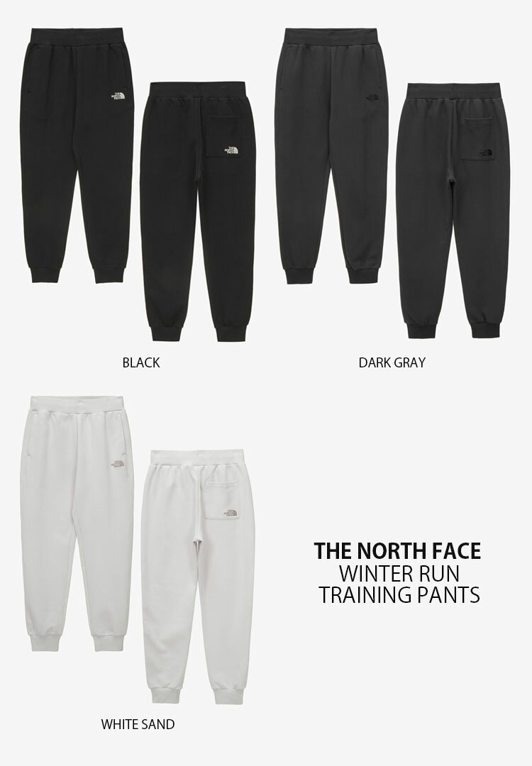 THE NORTH FACE ノースフェイス ジョガーパンツ WINTER RUN TRAINING PANTS ウィンター ラン トレーニング パンツ 長ズボン イージーパンツ ロゴ WHITELABEL ブラック グレー ホワイト メンズ レディース 男性用 女性用 男女共用 NP6KN50J/K/L【中古】未使用品