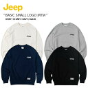 Jeep ジープ スウェット BASIC SMALL LOGO MTM ベーシック スモール ロゴ マンツーマン スウェットシャツ 長袖 トレーナー プルオーバー カジュアル ストリート アイボリー グレー ネイビー ブラック JN5TSU802