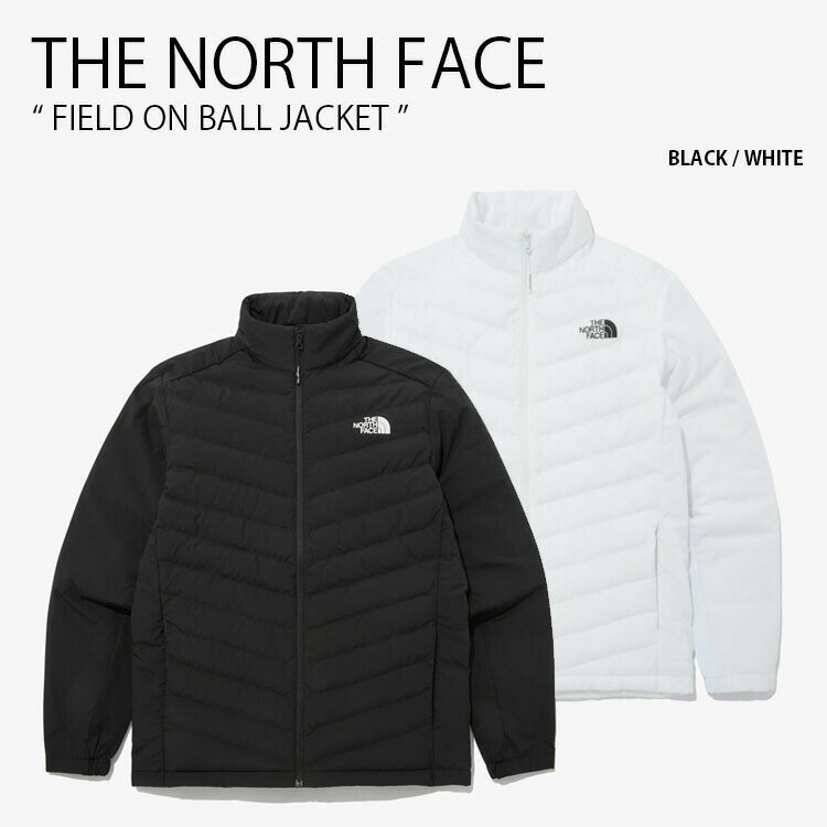 THE NORTH FACE ノースフェイス パディングジャケット FIELD ON BALL JACKET フィールド オン ボール ジャケット ジップアップ スタンドネック ロゴ カジュアル ストリート スポーツ ブラック ホワイト NJ3NN73A/B【中古】未使用品