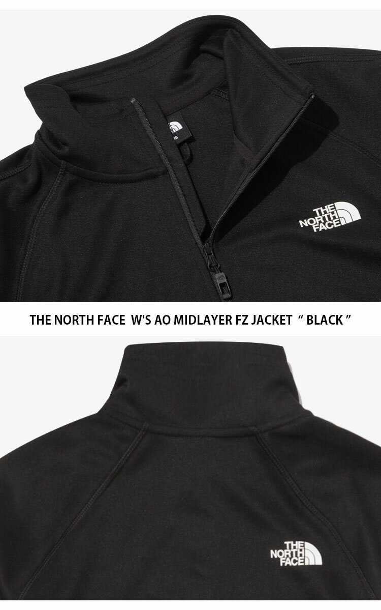 THE NORTH FACE ノースフェイス レディース トレーニングジャケット W'S AO MIDLAYER FZ JACKET エイオー ミドルレイヤー ジャケット コーチジャケット レギュラーフィット ロゴ アイボリー ブラック グレー パープル 女性用 NJ5JP30A/B/C【中古】未使用品