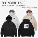 THE NORTH FACE ノースフェイス パーカー COTTON NSE BOX LOGO HOODIE コットン ボックス ロゴ フーディ プルオーバー 長袖 カジュアル ストリート ブラック グレー ベージュ メンズ レディース 男性用 女性用 男女共用 NM5PP42A/B/C未使用品