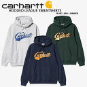 CARHARTT カーハート パーカー HOODED LEAGUE SWEATSHIRT フーディー スウェットパーカー GRAY NAVY GREEN カレッ...