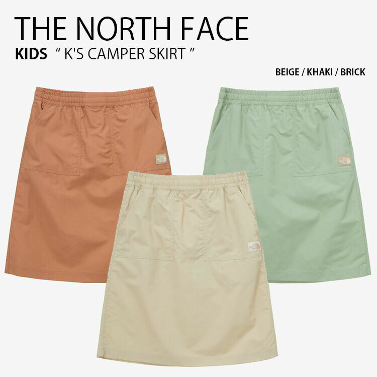 THE NORTH FACE m[XtFCX LbY XJ[g K'S CAMPER SKIRT Lp[ XJ[g ~jXJ[g S Xg[g JWA x[W J[L KF ̎q qp NK6NP01S/T/UyÁzgpi