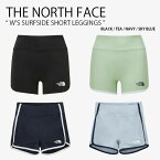 THE NORTH FACE ノースフェイス レディース ラッシュガード W'S SURFSIDE SHORT LEGGINGS サーフサイド ショート レギンス 水着 ロゴ カジュアル ストリート マリンスポーツ 水泳 WHITELABEL ブラック グリーン ネイビー ブルー 女性用 NS6KP31J/K/L/M【中古】未使用品