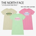 THE NORTH FACE ノースフェイス キッズ ワンピース G'S ELLISON ONE PIECE ガールズ エリソン ワンピース Tシャツワンピース 半袖 ひざ丈 クルーネック ピンク グリーン ベージュ 女の子 子供用 NT7ZP01S/T/U【中古】未使用品