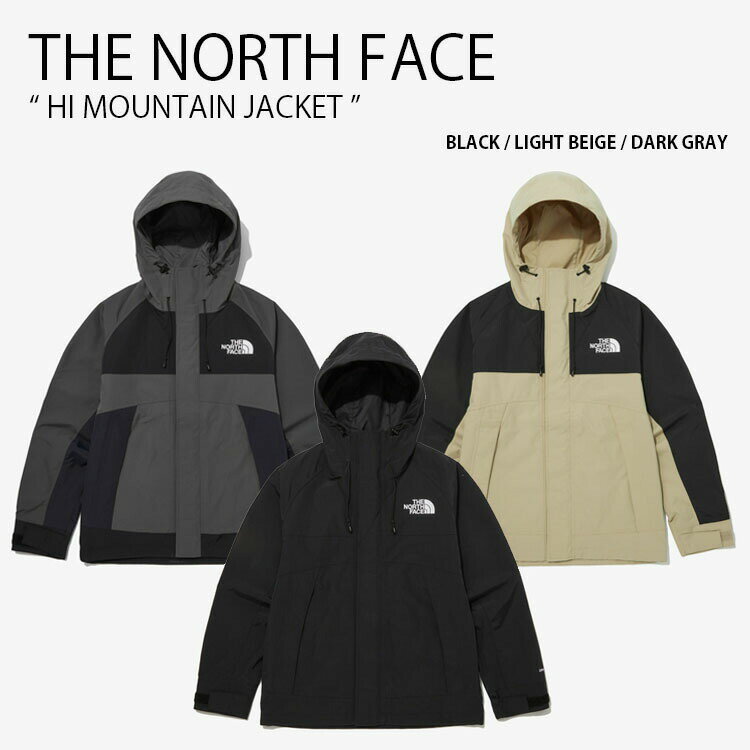 THE NORTH FACE ノースフェイス マウンテンパーカー HI MOUNTAIN JACKET ハイ マウンテン ジャケット フーディ マウンテンジャケット 防水 カジュアル ストリート キャンプ ブラック ベージュ グレー メンズ レディース 男性用 女性用 男女共用 NJ2HP51A/B/C【中古】未使用品