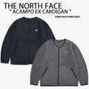 THE NORTH FACE ノースフェイス カーディガン ACAMPO EX CARDIGAN フリースカーディガン GRAY NAVY フリース ロゴ ストリート グレー ネイビー スナップボタン メンズ レディース NJ5JP51A/B NJ5JN63A/B【中古】未使用品