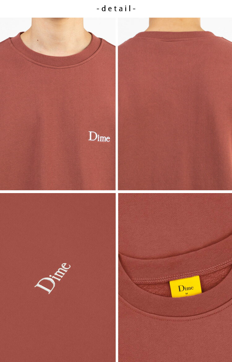 Dime ダイム スウェット CLASSIC SMALL LOGO CREWNECK MAROON クラシックスモールロゴクリューネック マルーン メンズ レディース DIMKSSW003-QQ【中古】未使用品