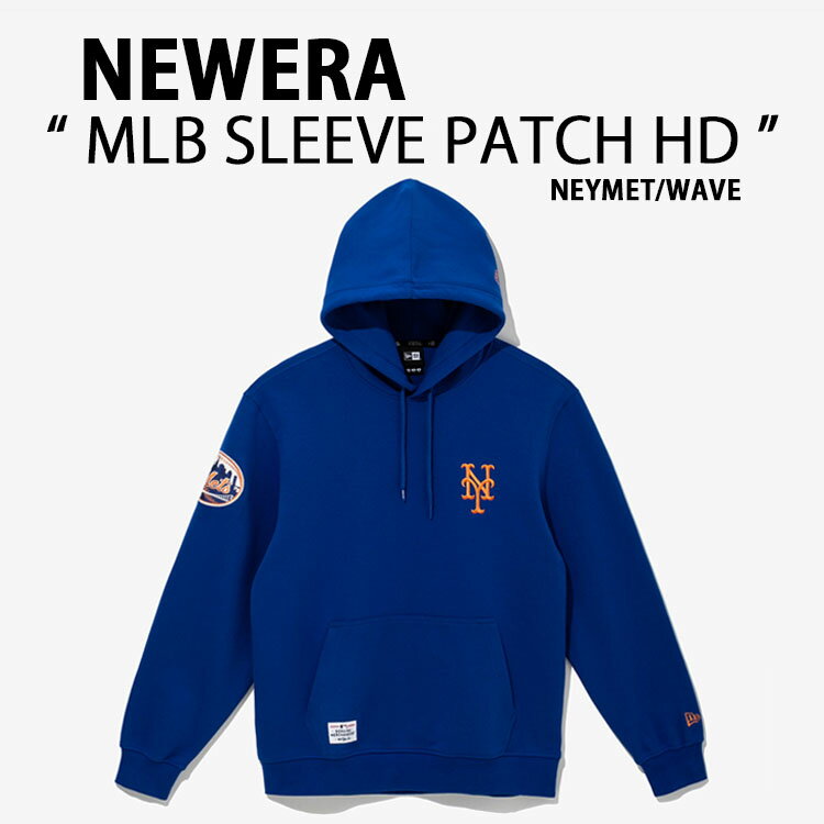 NEWERA ニューエラ パーカー AP MLB SLEEVE PATCH HD41 NEYMET メッツ SURF THE WAVE フーディー プルオーバーパーカー ブルー メンズ レディース 14179207【中古】未使用品