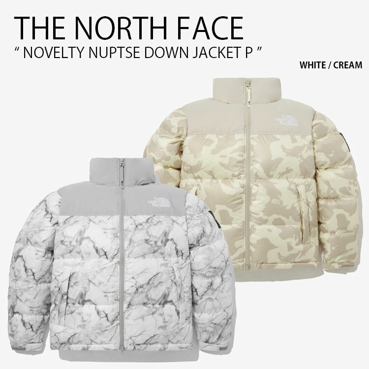 楽天larmoire -Interior and Goods-THE NORTH FACE ノースフェイス ダウンジャケット NOVELTY NUPTSE DOWN JACKET P ノベルティ ヌプシ ダウン ジャケット プリント フード付き ロゴ カジュアル ストリート WHITELABEL ホワイト ベージュ メンズ レディース 男性用 女性用 NJ1DP51J/K【中古】未使用品