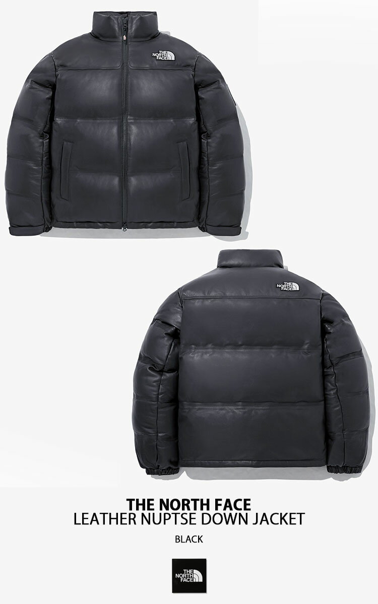 THE NORTH FACE ノースフェイス ダウンジャケット LEATHER NUPTSE DOWN JACKET レザー 本革 800フィルパワー ヌプシ ダウン ジャケット BLACK BROWN BEIGE 限定 メンズ レディース NJ1DP57J/K/L【中古】未使用品