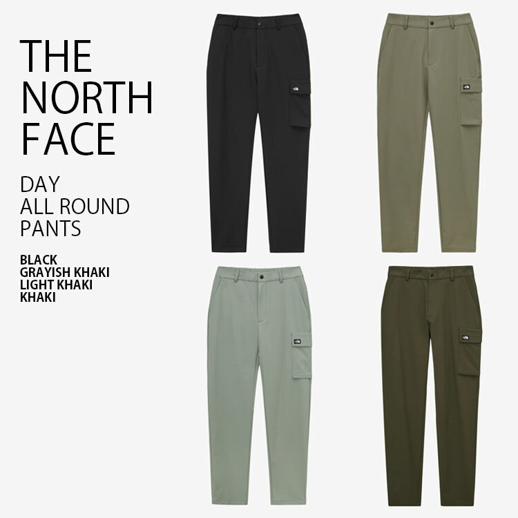 楽天larmoire -Interior and Goods-THE NORTH FACE ノースフェイス テーパードパンツ DAY ALL ROUND PANTS デイ オールラウンド パンツ 長ズボン イージーパンツ ロゴ ストリート カジュアル ブラック カーキ メンズ レディース 男性用 女性用 男女共用 NP6NP55A/B/C/D【中古】未使用品