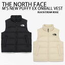 THE NORTH FACE ノースフェイス ダウンベスト M'S NEW PUFFY (EX) ON BALL VEST パディングベスト ダウンスタイル B...