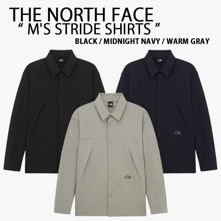THE NORTH FACE ノースフェイス ナイロンシャツ M'S STRIDE SHIRTS ストライドシャツ 長袖 カジュアル オフィス メンズ レディー...