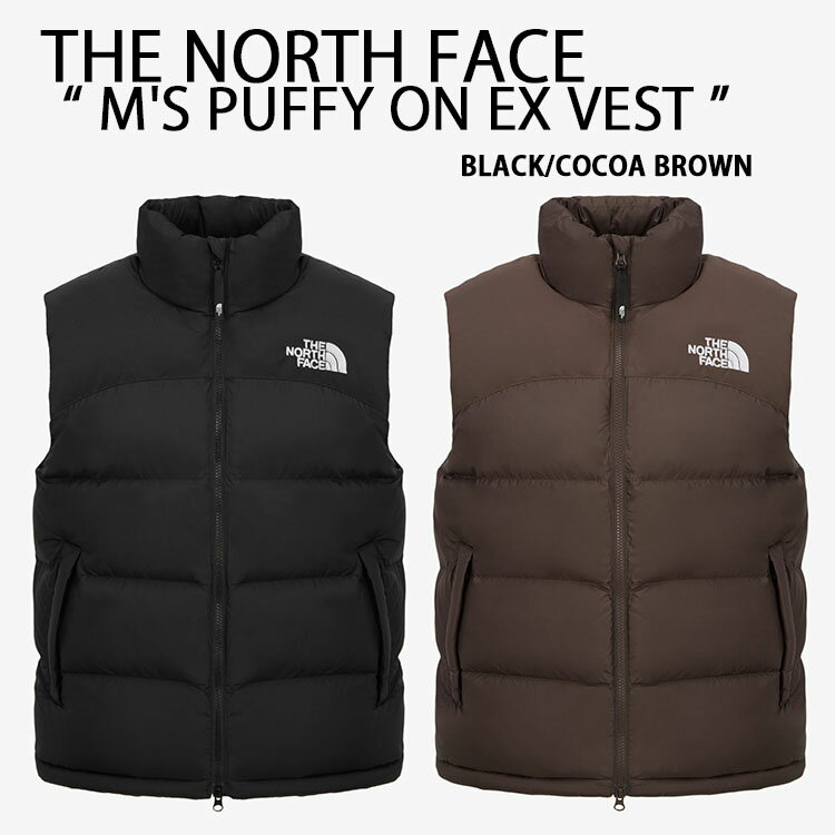 THE NORTH FACE ノースフェイス ダウンベスト M'S NEW PUFFY EX ON BALL VEST パディングベスト ダウンスタイル BLA...