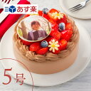 写真ケーキ 写真ケーキ 【あす楽】 "イチゴいっぱいチョコケーキ” 5号 6〜8人向け プリントケーキ イラストケーキ 写真プレート 誕生日ケーキ バースデーケーキ バースデー スイーツ 記念日 贈り物 メッセージ ホールケーキ ギフト