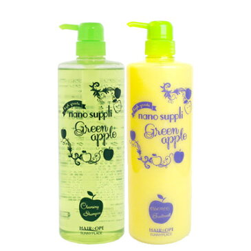 サニープレイス ナノサプリ クレンジングシャンプー/エッセンスコンデ グリーンアップル 1000ml