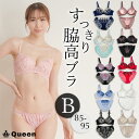 ブラショーツセット 脇高ブラ 大きいサイズ レディース 下着 モールドカップ 谷間 盛れる 美胸 背中すっきり 補整ブラ B85 B90 B95
