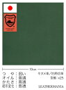 【30cm×40cm】牛ヌメ革/栃木レザー/マット/グリーン