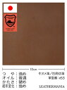 牛ヌメ革【30cm幅・長さ10cm】栃木レザー/サドルグレージング/チョコ