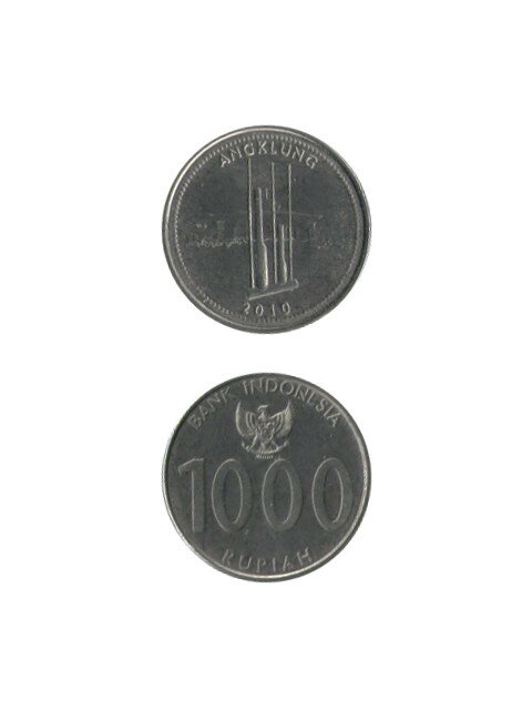 コイン インドネシア 1000ルピア 塔 2010年 UNC(未使用)