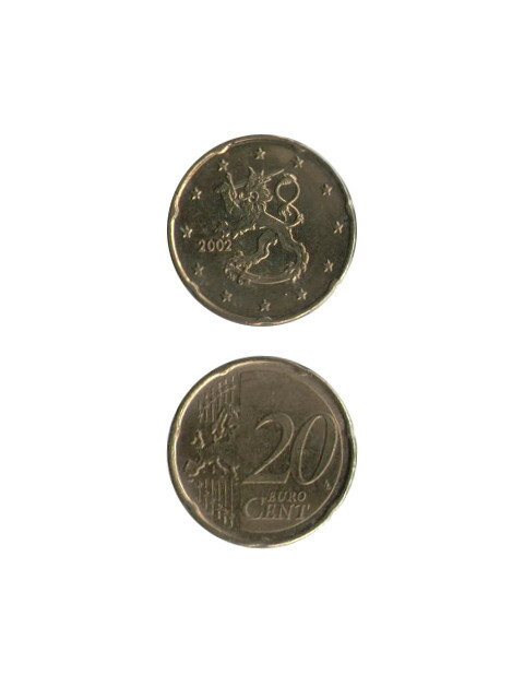 コイン フィンランド 20セント 20セント旧版 XF(極美) 22mm