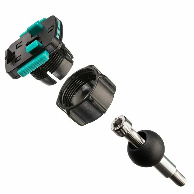 乐天商城 - 【公式ショップ】UA(ユーエー)専用 トップクランプM8ボルト+アダプターセット UA-M8-OB ナビ ツーリング クイックホールド　※ホルダー別売り