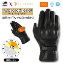 メンズ/レディース LAND DK D3O® 秋冬用 グローブ ブラック ライディンググローブ