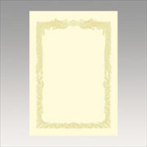 ササガワ【AC】OA賞状用紙　クリーム　A3判横 A-4974268252586★【10-1088】